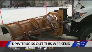DPW trucks hitting the roads this weekend