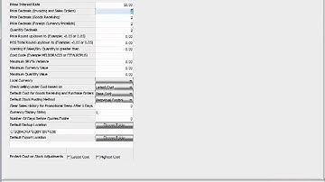 IQ POS   Utilities   Setup   Default Settings 2    1   Prime Interest Rate