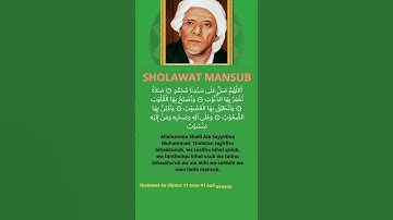 Sholawat MANSUB Ijazah Habib Sholeh Tanggul#shorts #sholawat #habibsholehtanggul