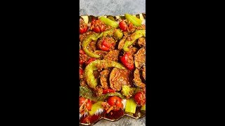 أحلي طبق في العالم 🥰 البتنجان بالدقة والفلفل والطماطم  زي المطاعم الشعبية مشطشط 🌶️😋