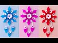 Easy Paper WALL HANGING for HOME DECORATION • paper crafts • art and craft • flowers ideas 💕