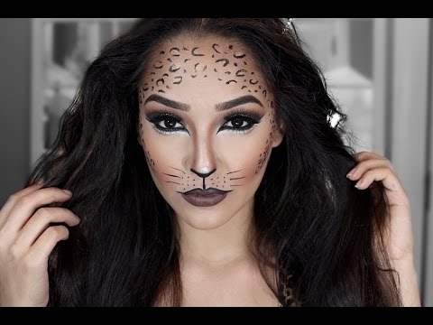 Vores firma Forbedre kronblad Cheetah Halloween Makeup Tutorial - YouTube