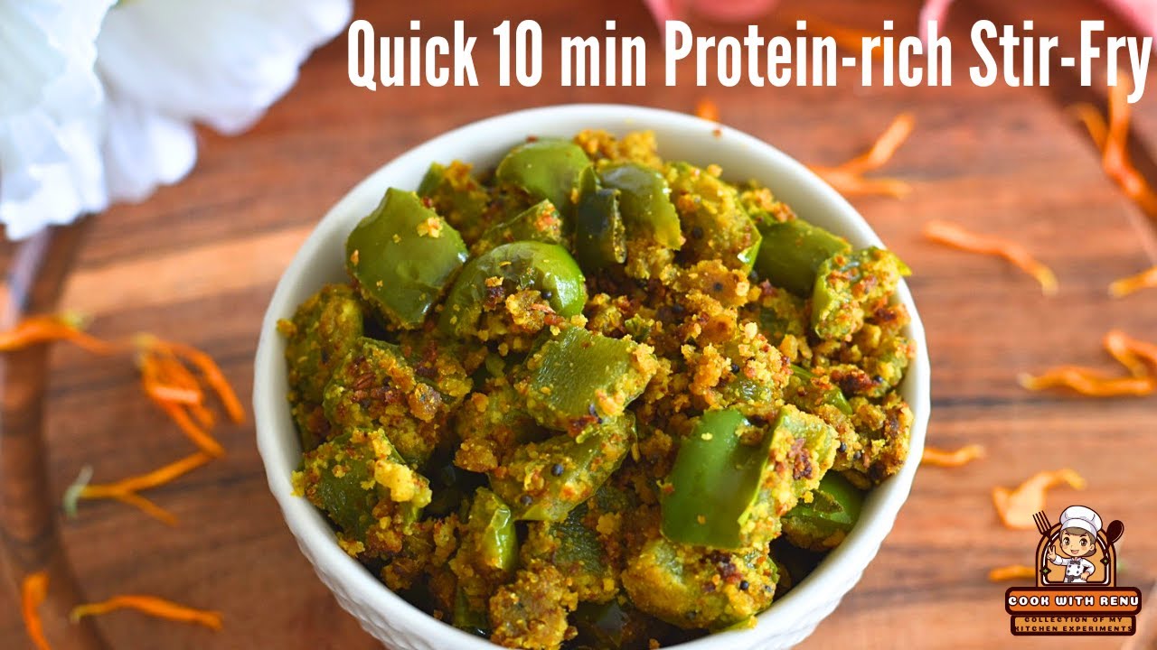 One-Pan Besan Shimla Mirch, High-Protein Vegan Dinner You’ll Make Again 