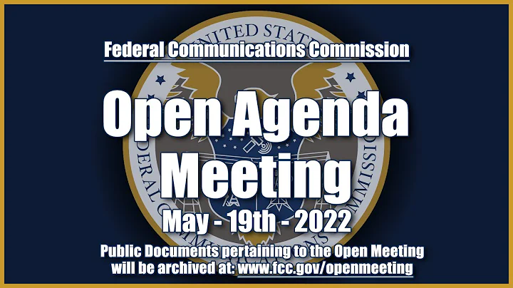 Open Commission Meeting - May  2022