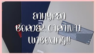 Unboxing Enhypen BORDER: CARNIVAL albums!! + POB's