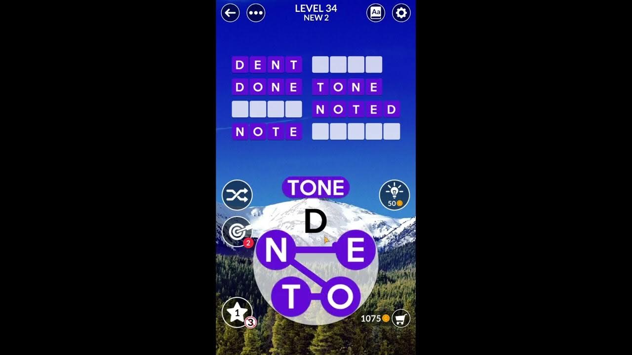 Wordscapes Uncrossed Level 34 Answers - YouTube