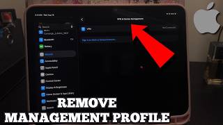 How To Remove Management Profile From iPad
