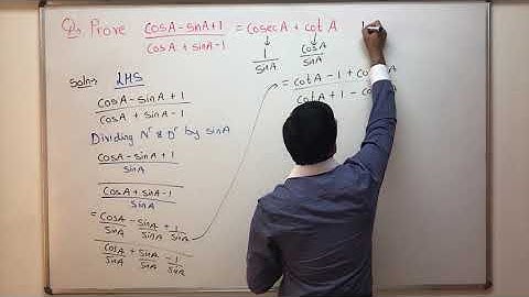 Introduction To Trigonometric Identities - Example 13