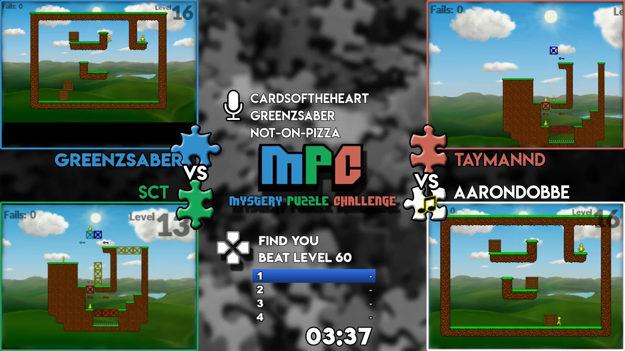 Mystery Puzzle Challenge : Lower Bracket greenzsaber vs sct & taymannd vs aarondobbe