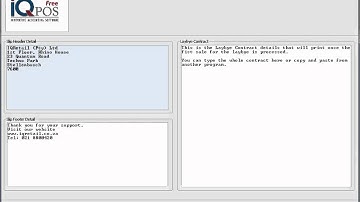 IQ POS   POS   POS Setup   5   Slip Detail & LB Contract