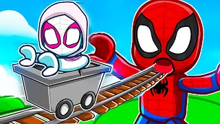 Roblox Cart Ride Into SPIDERMAN with GWEN STACY!