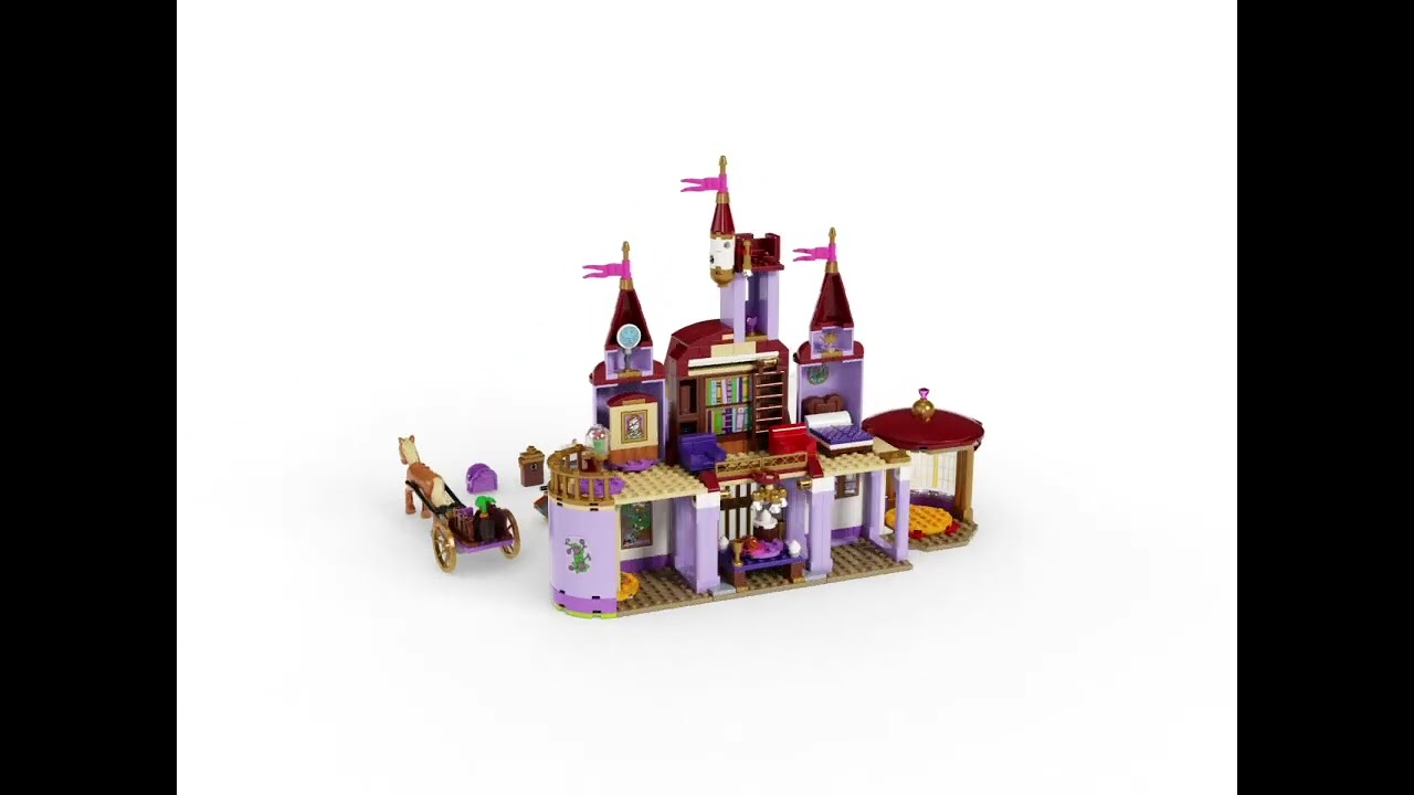 LEGO 43196 Belle en het Beest kasteel @2TTOYS: LEGO, PLAYMOBIL & COBI -  YouTube