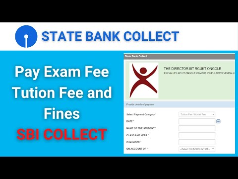 Pay Fee using SBI Collect || Exam Fee, Fines and Tution Fee using SBI Collect || Pay Vidhya devena