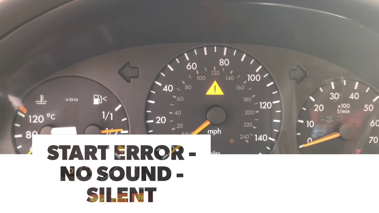 2002 mercedes ml320 start error