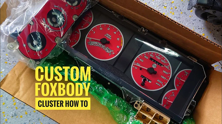 Custom Cluster & Climate Control Gauge Install in the Sh!tbox-Fox #blackcatcustom