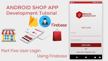 Android Shop eCommerce  App Development Tutorial Part5 User Login Using Firebase