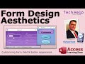 Form Design Aesthetics in Microsoft Access - How to Make Professional Looking Forms