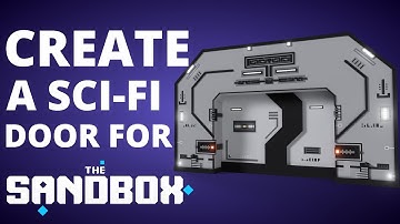 VoxEdit - Create A Sci-Fi Door NFT For The Sandbox Metaverse! (Time-Lapse)