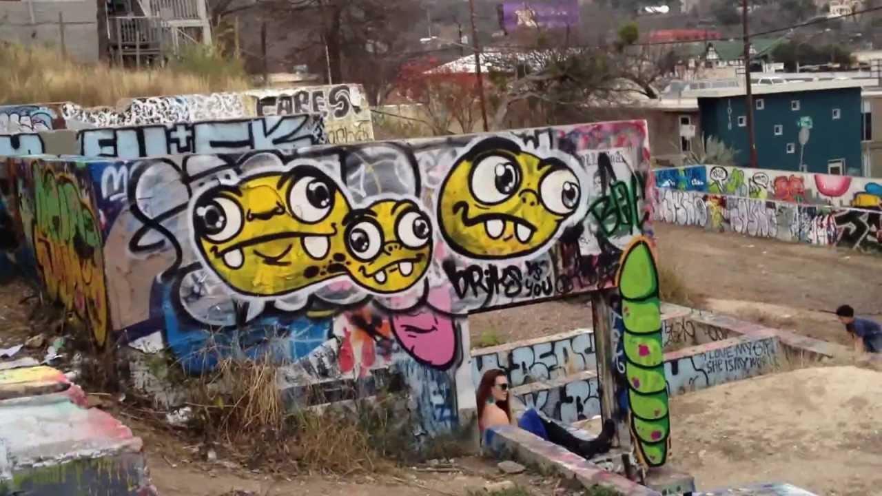The Graffiti Wall In Austin Tx Youtube