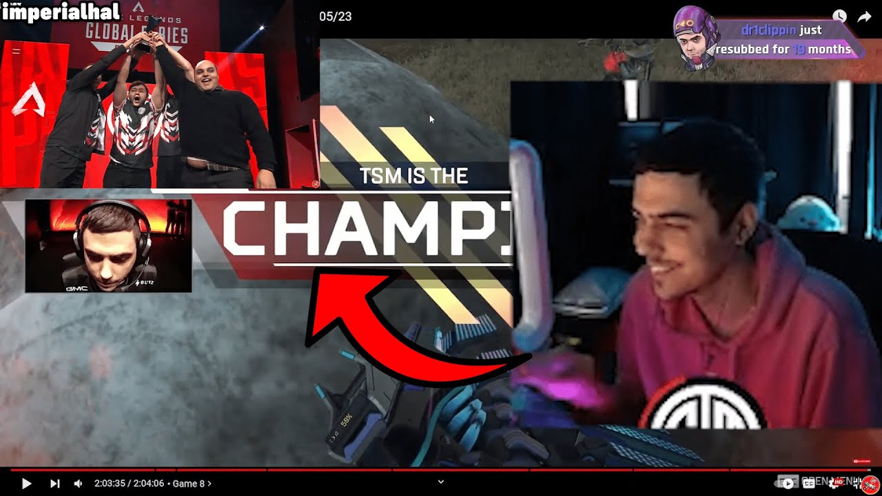 TSM ImperialHal reacts to the callout that made TSM win the ALGS! - YouTube