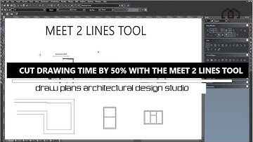 Cut Your Drawing Time by 50% With The Meet 2 Lines Tool - TurboCAD Tutorial - Learn How To Use CAD