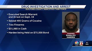Man arrested after narcotics investigation in Guilford County
