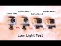 GoPro Hero4 vs Hero3 vs Hero2 vs Hero Low Light Test - GoPro Comparison