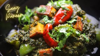 Restaurant Style Saag Paneer Recipe Spinach With Paneer Cooked In Traditional Clay Matki
