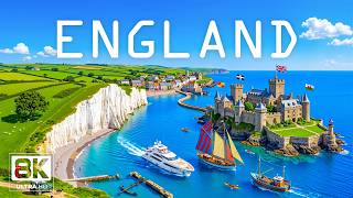 ENGLAND 8K Aerial 🇬🇧 🏰 London, Countryside &amp; From Historic Cities to Scenic Landscapes 🌿