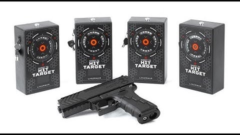 Laser tag shooting gallery and gun range with RGB Target