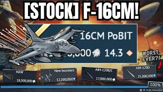 My [STOCK] F-16CM Grind is a Complete DISASTER💀(worst jet in WT?) | I'm out of mind with USA Tree