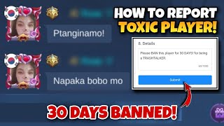 HOW TO REPORT TOXIC PLAYERS IN MOBILE LEGENDS | PUNISHMENT IS BAN FOR 30 DAYS! screenshot 5