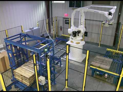 Automated Case Palletizing Solution by MESH Automation