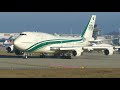 4K | Kingdom Boeing 747-400 HZ-WBT7 takeoff at Geneva/GVA/LSGG