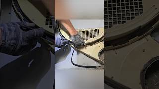 Dryer GE DWSR463GG7W what to expect during  replace the felt WE9M30 - trash, lint, dirty work #MrTh