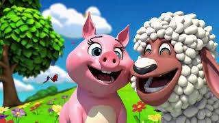 Пісня тварин. Весела пісенька для дітей про звуки тварин🐓🐎🐪