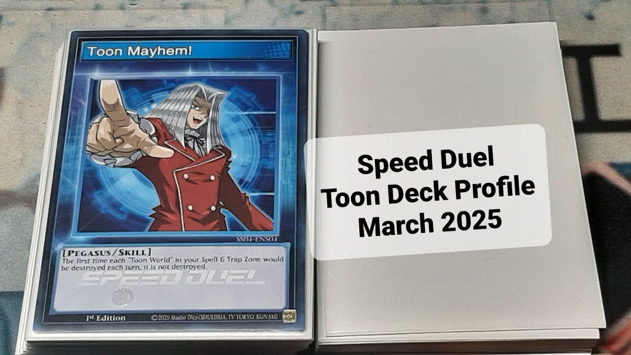 yugioh speed duel toon deck Yugioh Toon Deck 40 Cards Kingdom World Bookmark Pegasus Anime Tournament Ready