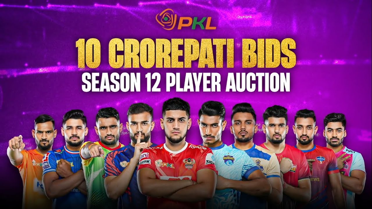 Top 10 Crorepati Bids from PKL Season 12 Player Auction | Pro Kabaddi League