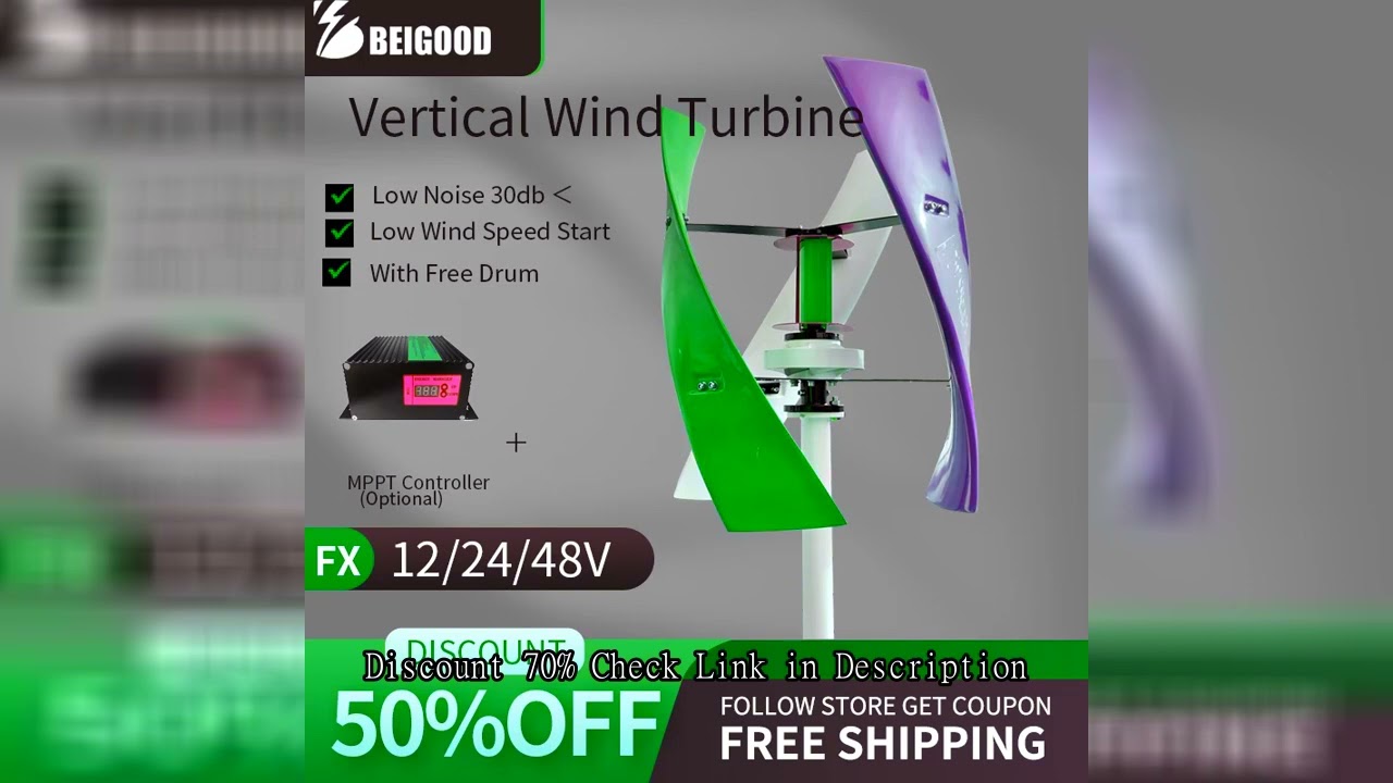 Fast Delivery 10KW 20KW 48v 96v 3Phase AC Electrical Horizontal Wind Turbine Generator With Hybrid C