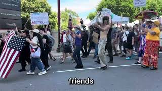 No Kings Day Protest in Asheville North Carolina