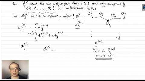 Floyds algorithm for all pair shortest paths