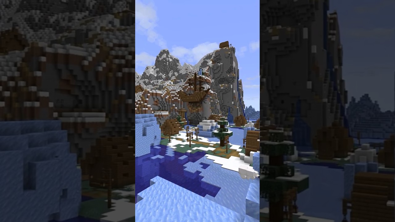 A Minecraft Villager is living on a FLOATING SHIPWRECK in this Seed