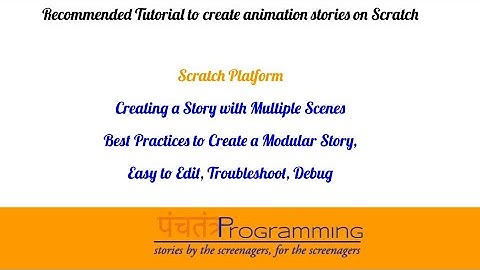 Creating a Story with Multiple Scenes, Creating a Modular Story #Scratch #Coding #Tutorial #India