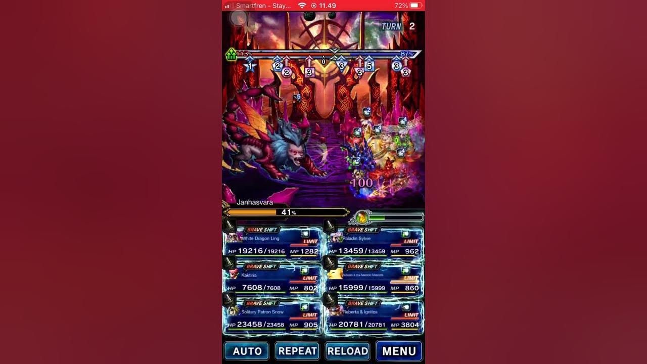 [FFBE GL] Clash Of Wills Janhasvara LV.99 2TK With Solitary Patron Snow YouTube