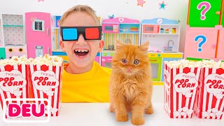 Vlad und Niki spielen mit Haustieren | Sammlungsvideo für Kinder