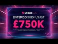 Stake promo code:stakecom with bonus $750k to claim your bonus wager $250k 