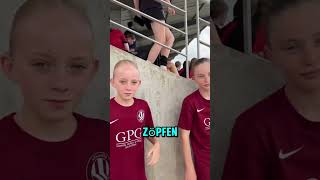 Ihre Zöpfe passten zu ihren Trikotnummern😳 #shorts
