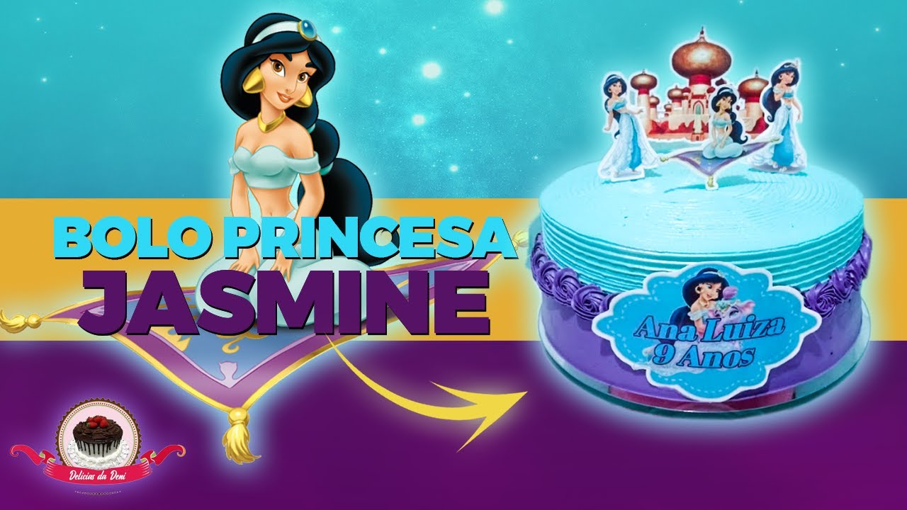 Bolo da Princesa Jasmine 