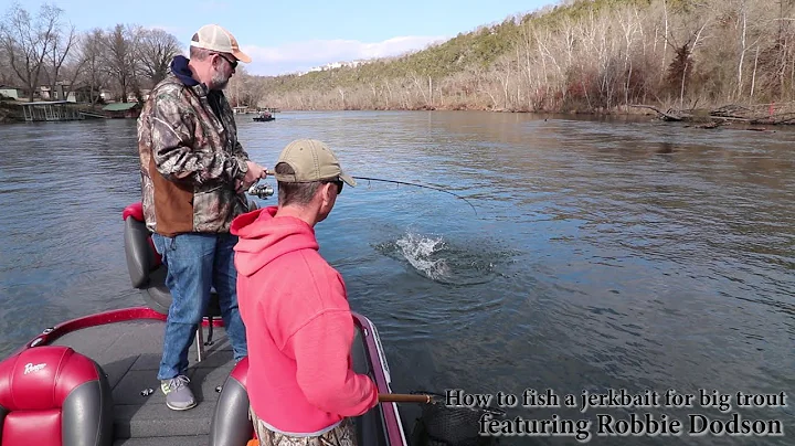 How to catch big trout on jerkbaits featuring fish...