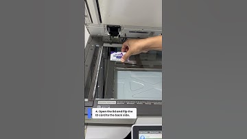 How to Copy an ID Card on Ricoh Photocopier Machine